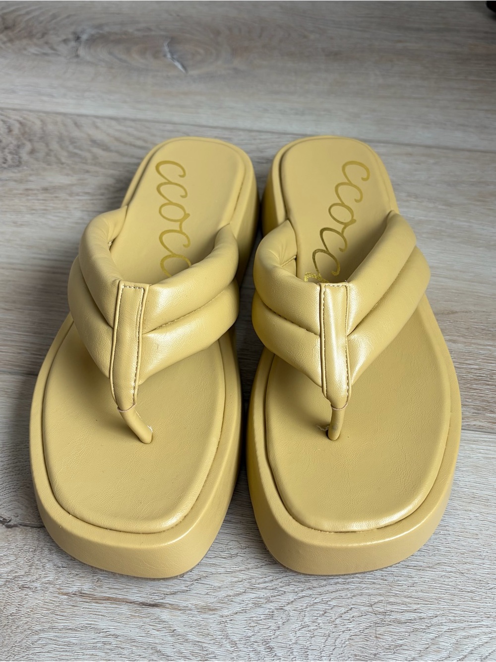 Yellow Platform Sandals *BRAND NEW*